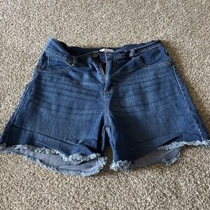Women Just Be Denim Blue Shorts Size‎ Medium